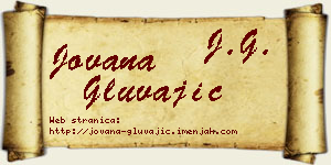 Jovana Gluvajić vizit kartica